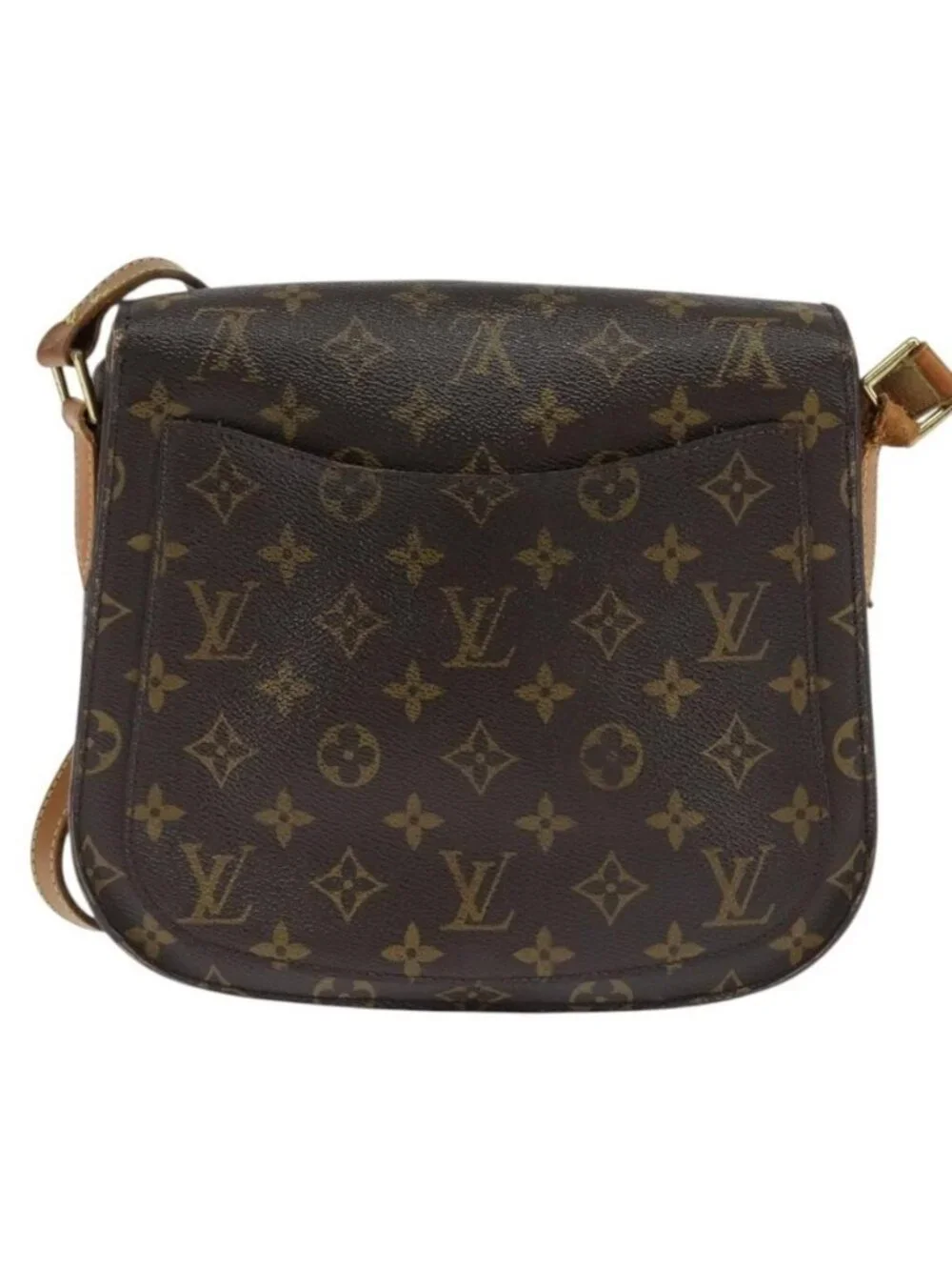 Authentic LOUIS VUITTON Monogram Saint Cloud GM Shoulder Bag M51242 LV - Picture 9 of 16
